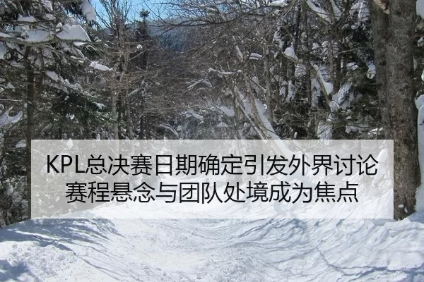 KPL总决赛日期确定引发外界讨论 赛程悬念与团队处境成为焦点